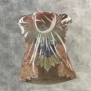 Casual Freedom Y2k Graphic Blouse